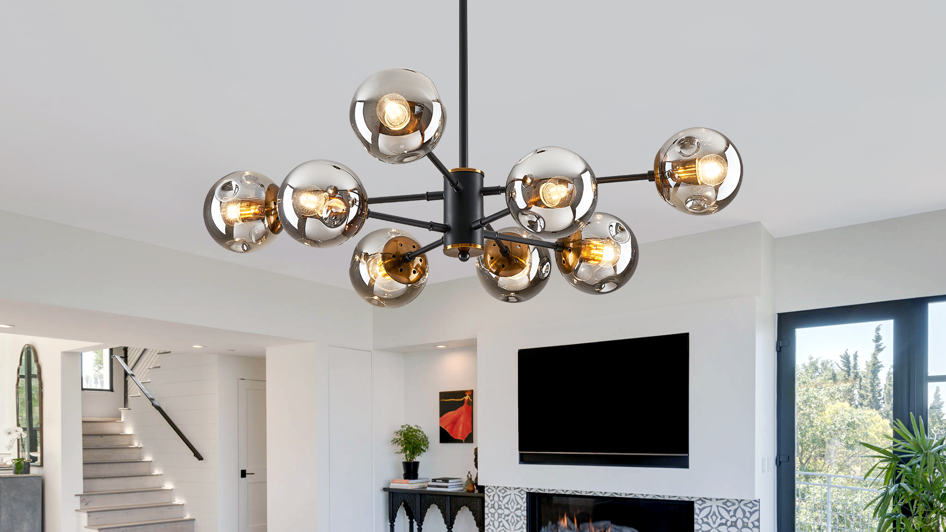 DDLLDESHI 16 Light Chandelier Sputnik Ceiling Light Fixture with